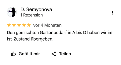 Google-Rezension von D. Semyonova