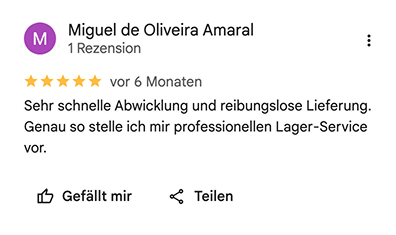 Google-Rezension von Miguel de Oliveira Amaral