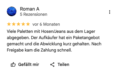 Google-Rezension von Roman A