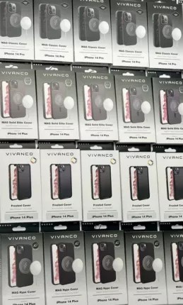 Vivanco-Hüllen für iPhone 14 in verschiedenen Farben